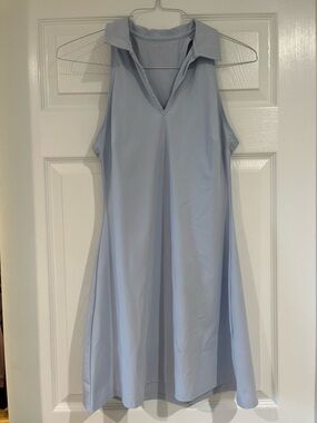 Abercrombie & Fitch Light Baby Blue Traveler Polo Mini Athletic Dress Size Small